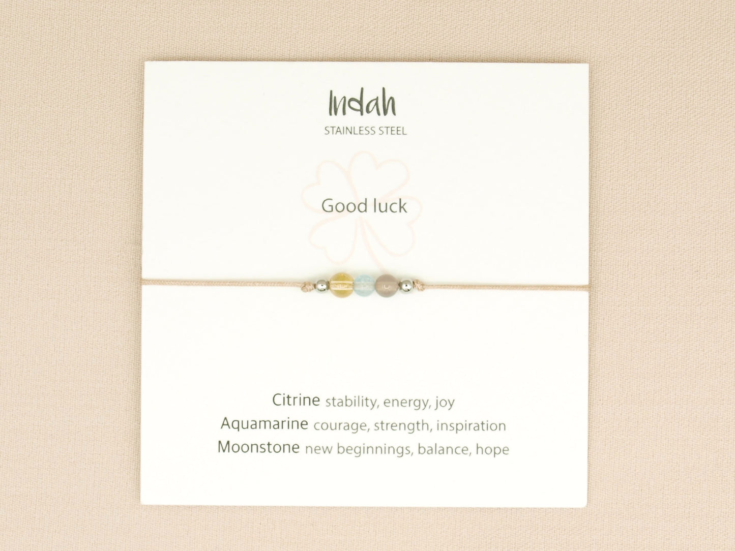 Armband rock, good luck, zilver en goud