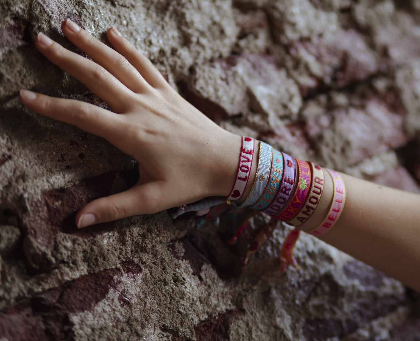 Amour brown ribbon bracelet