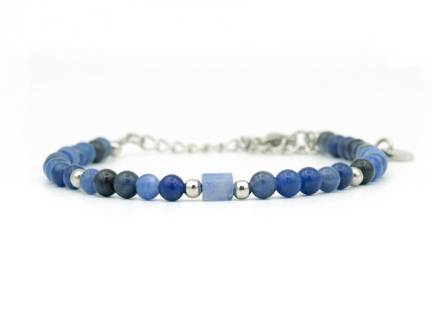 Bracelet Nani sodalite, silver or gold stainless steel