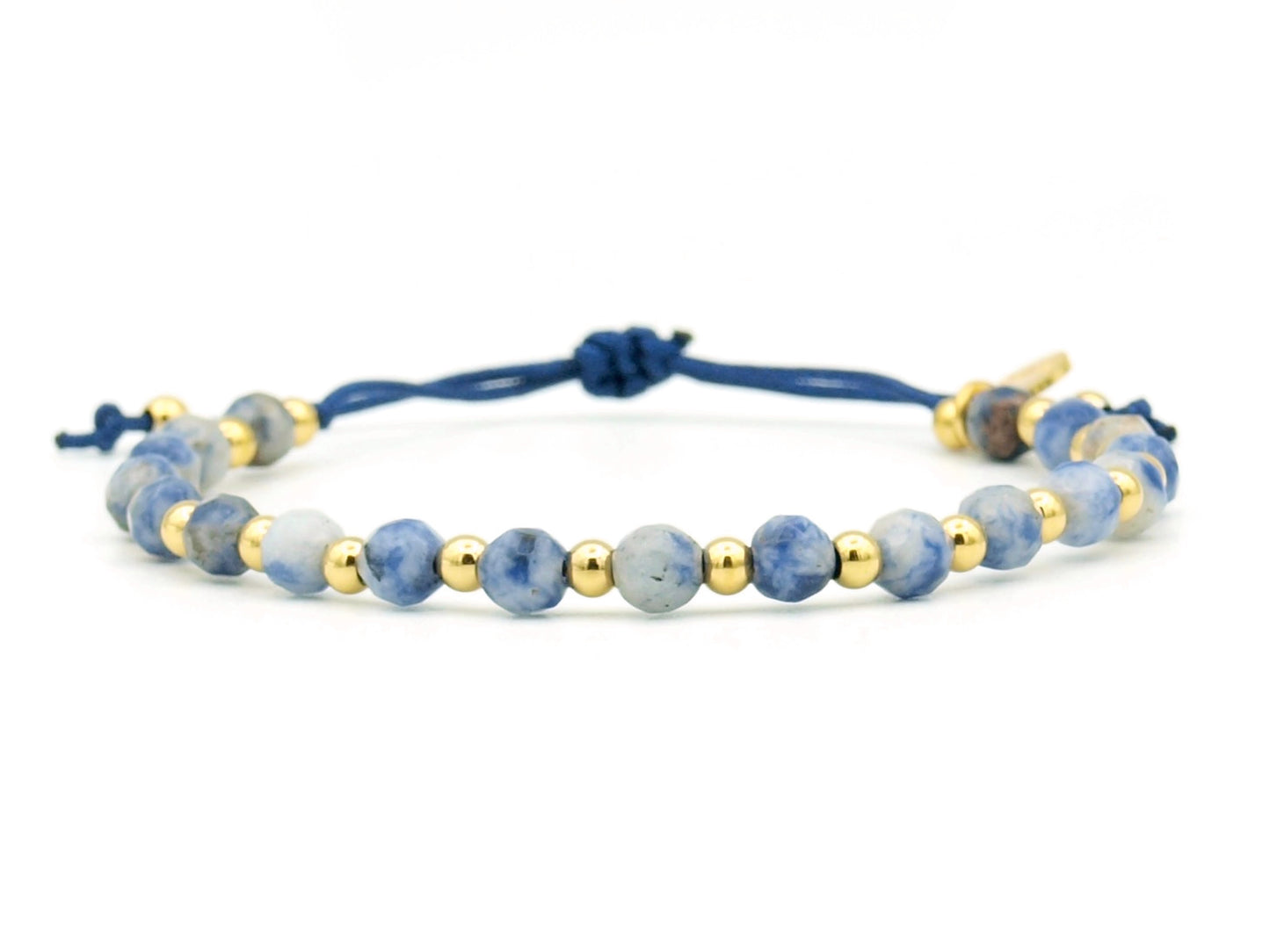 Armband Shi sodaliet en roestvrij staal