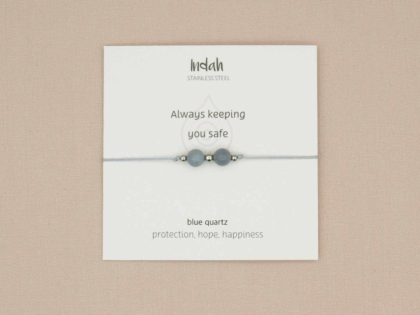 Armband rock, blauwe kwarts, zilver en goud
