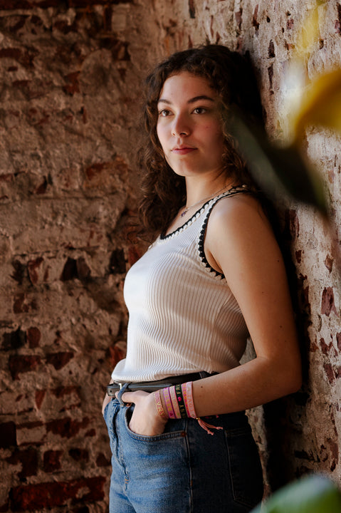 Life is beautiful lint armband