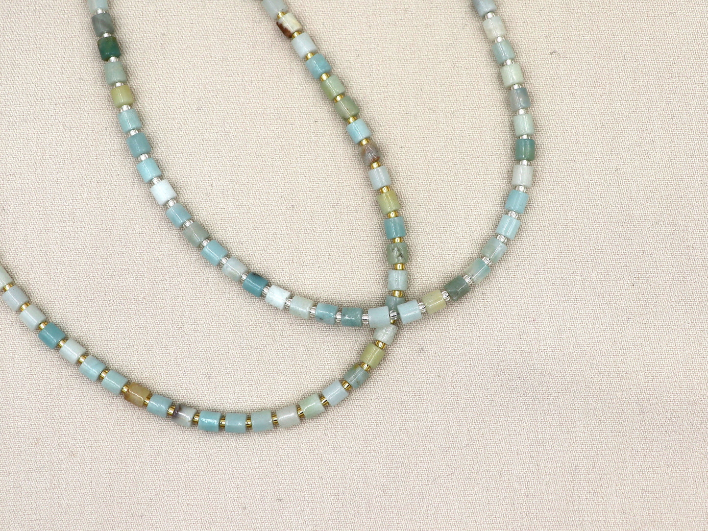 Ketting Batu chalcedoon, zilver of goud roestvrijstaal