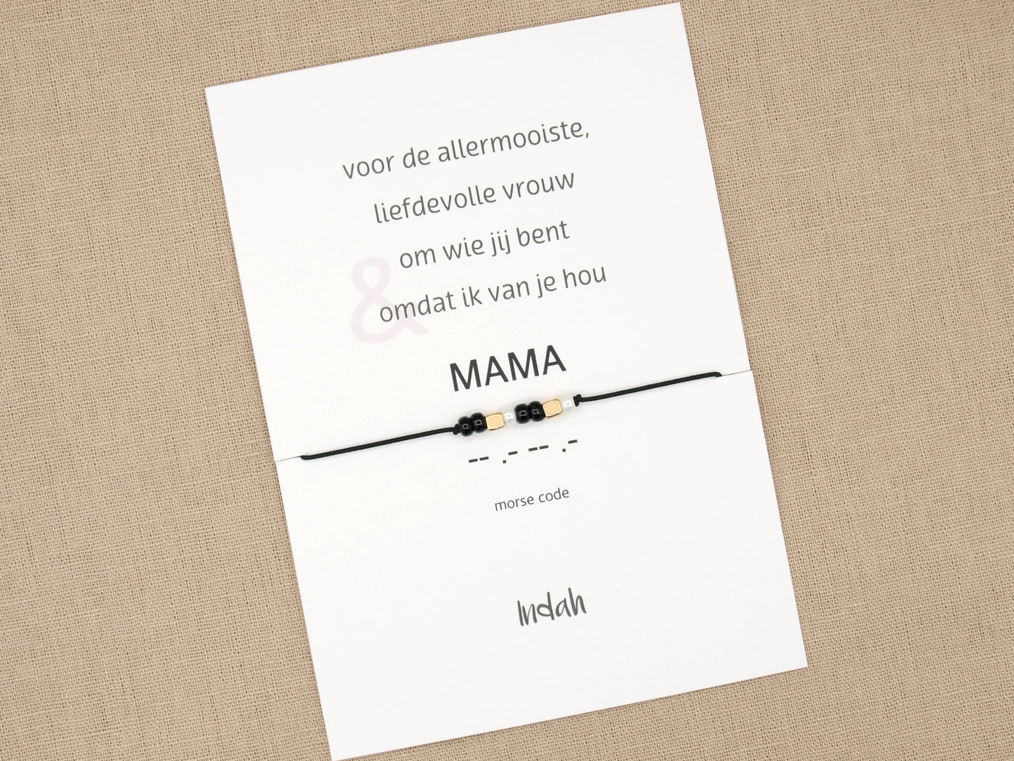 Morse code armband mama