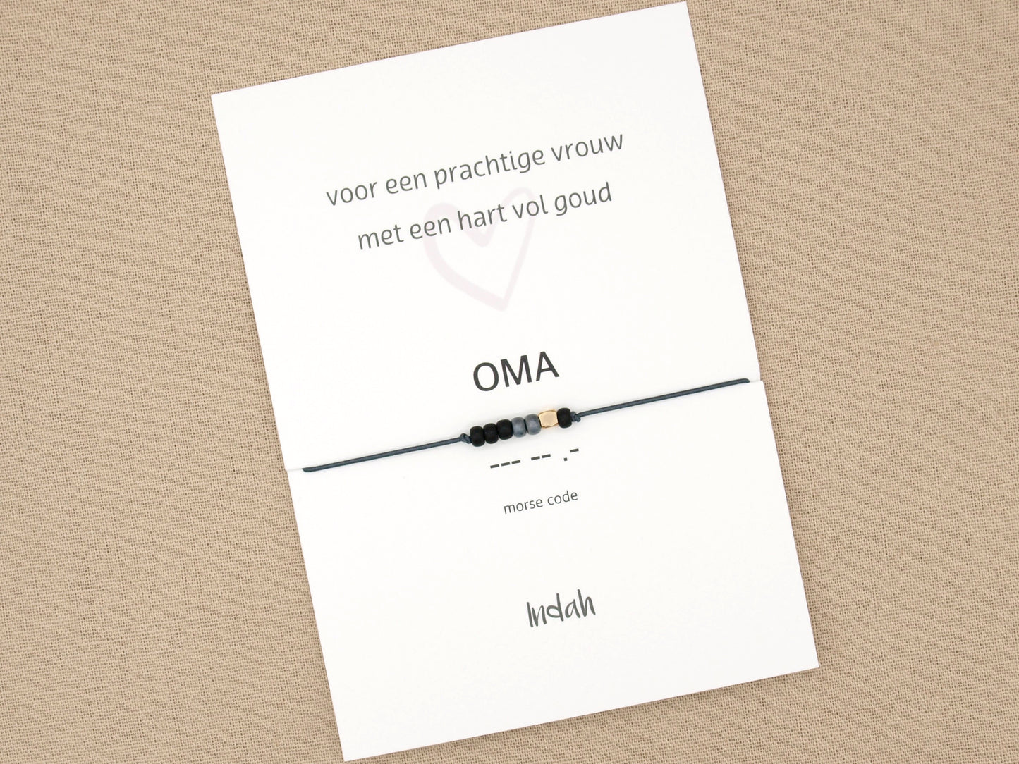 Morse code bracelet oma
