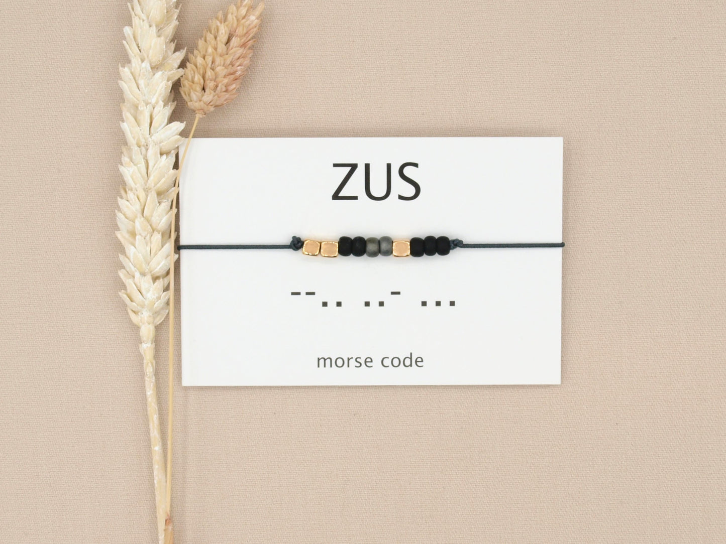 Morse code armband zus