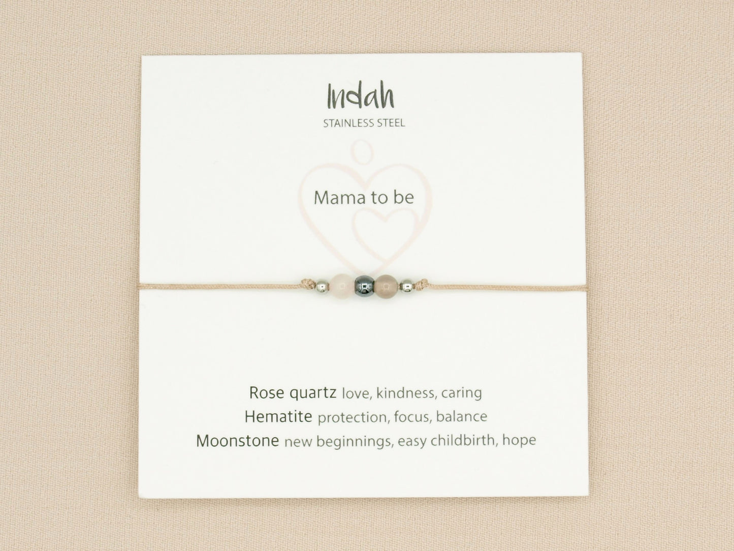 Armband rock, mama to be, zilver en goud