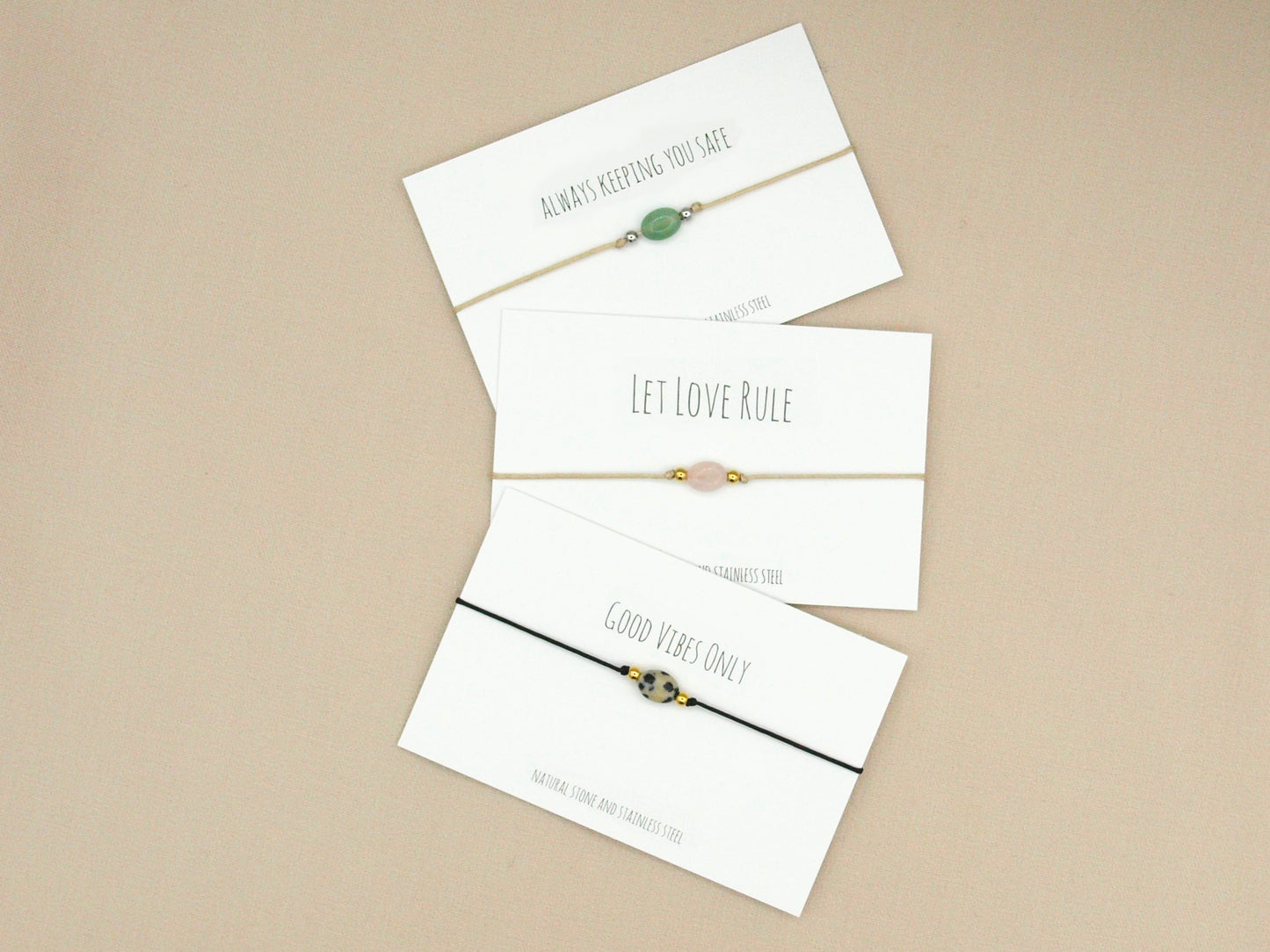 Gratis natuursteen armband twv € 14,95