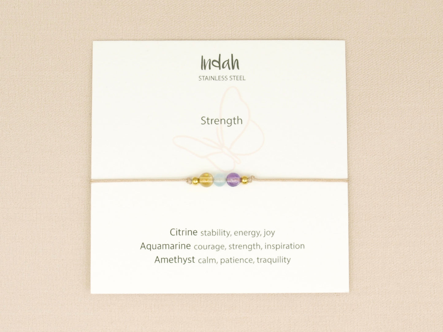 Bracelet rock, strength, silver and gold
