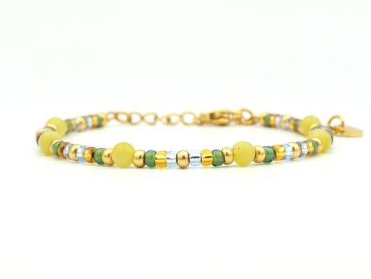Bracelet Cinta serpentine, silver or gold stainless steel