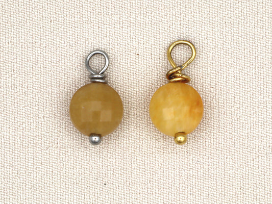 Collect beautiful moments, yellow aventurine pendant