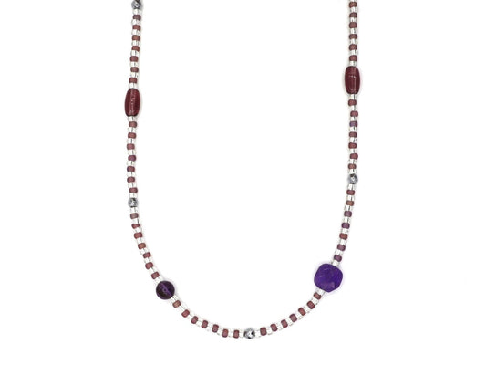 Ketting Kirana aventurijn, zilver of goud roestvrijstaal