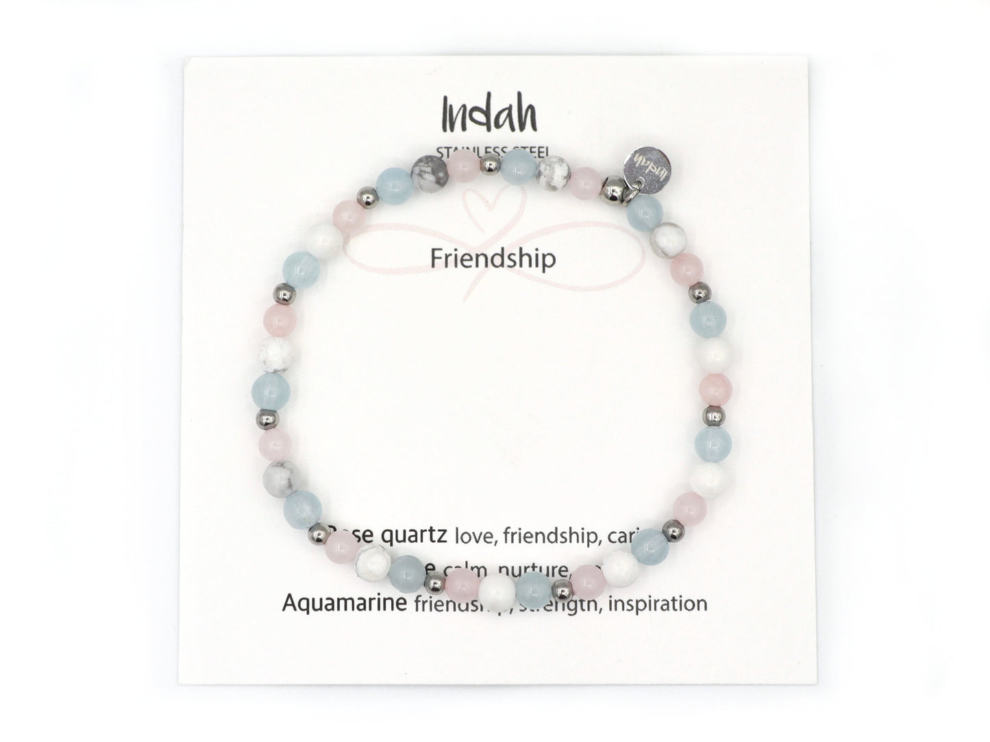 Natural beaded bracelet, friendship, silver and gold