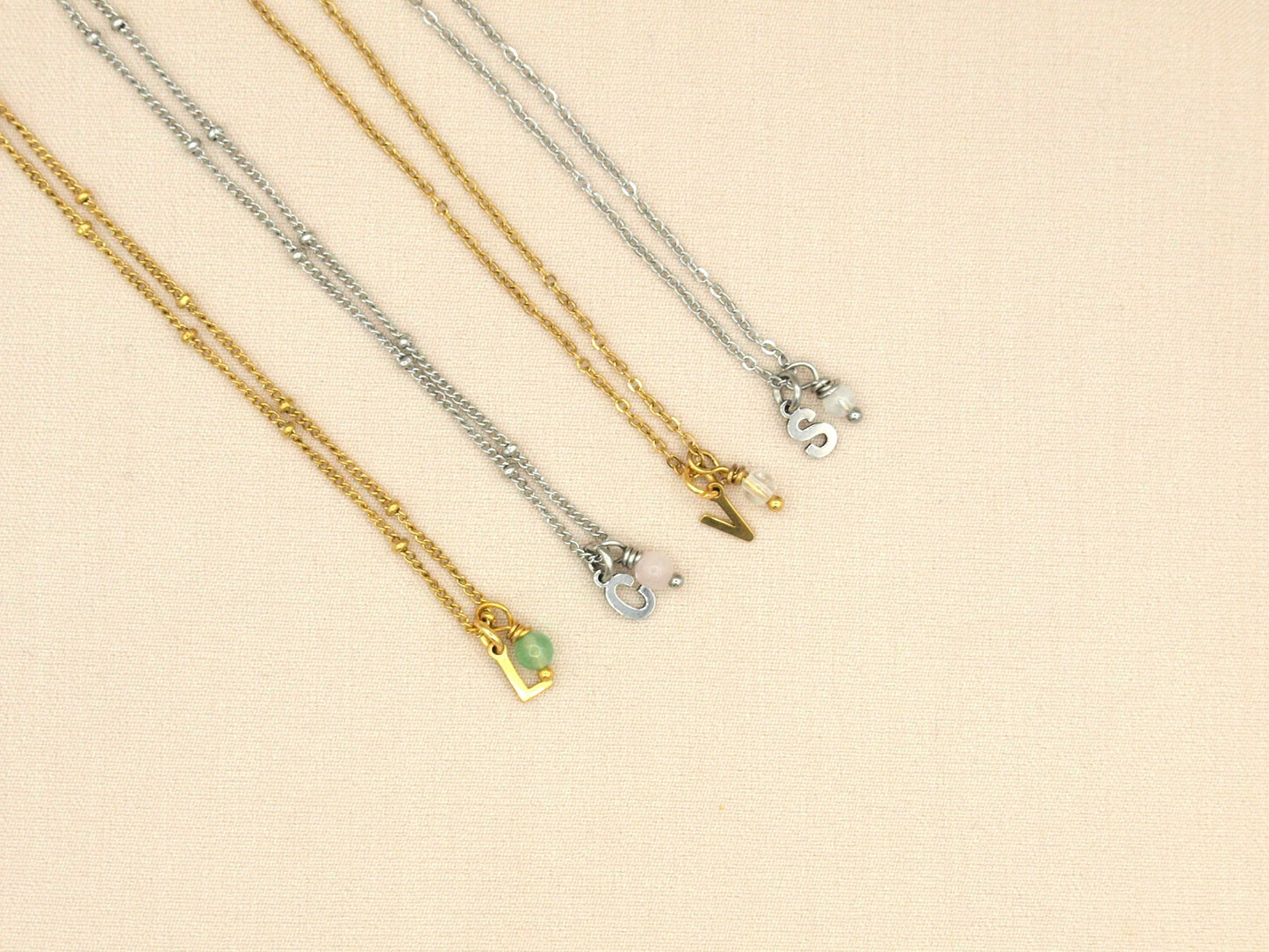 Collect beautiful moments, initial pendant