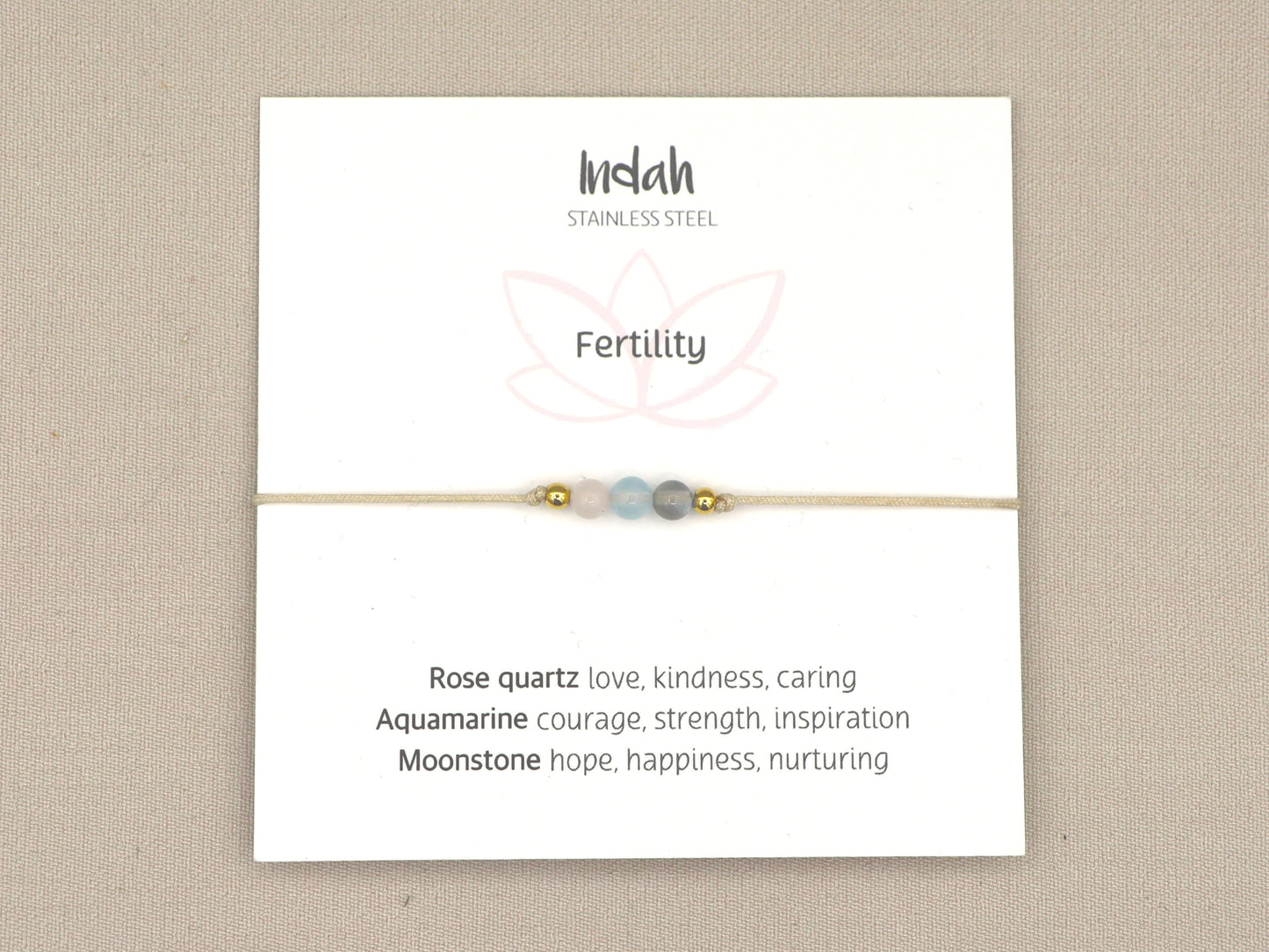 Bracelet rock, fertility, silver and gold
