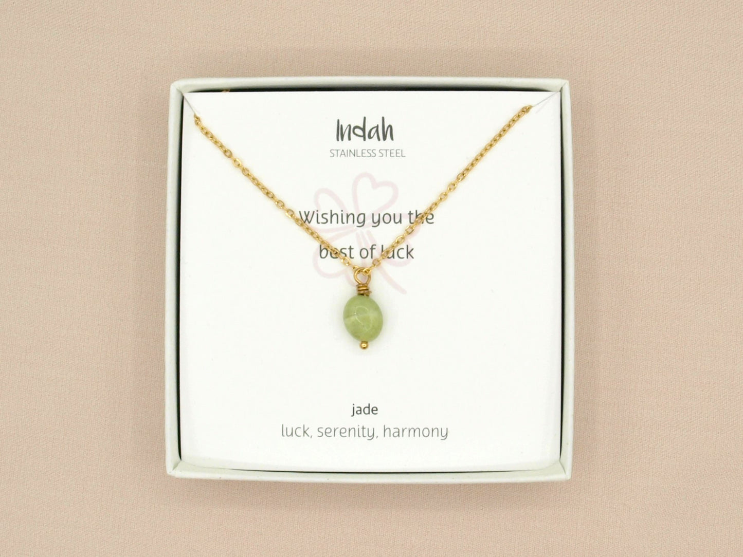 Ketting rock jade, zilver en goud roestvrij staal