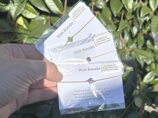 Wish bracelet natural stone