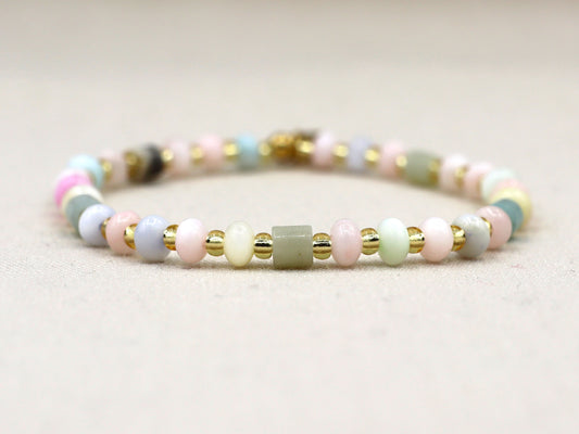 Bracelet Paru chalcedon, silver or gold