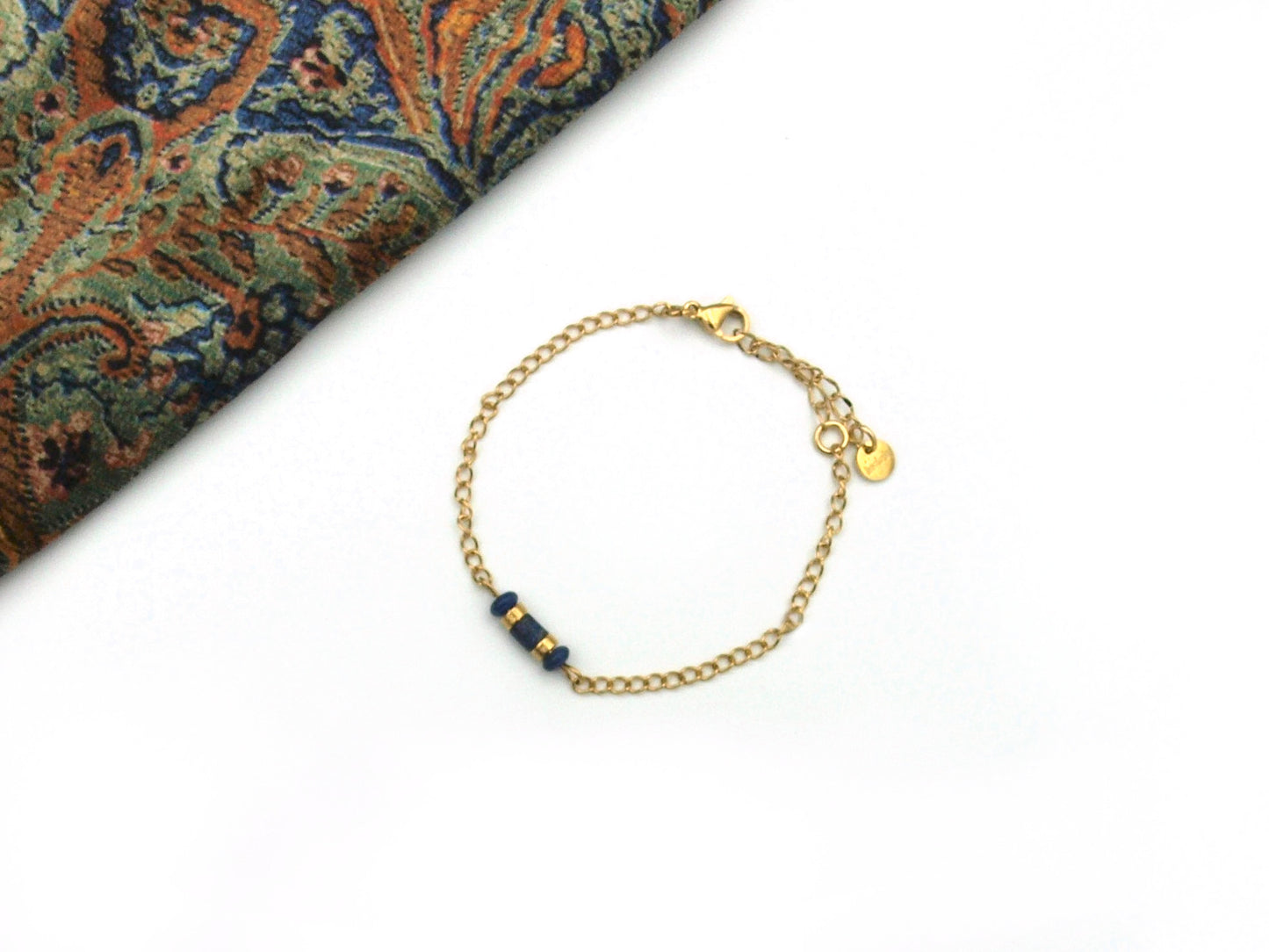 Earrings Iris sodalite, silver or gold stainless steel