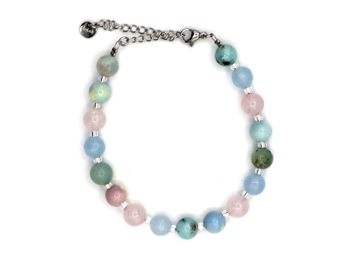 Bracelet Batu mix, silver or gold stainless steel