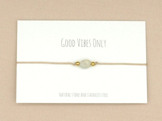 Bracelet oval marble gold, silver stainless steel