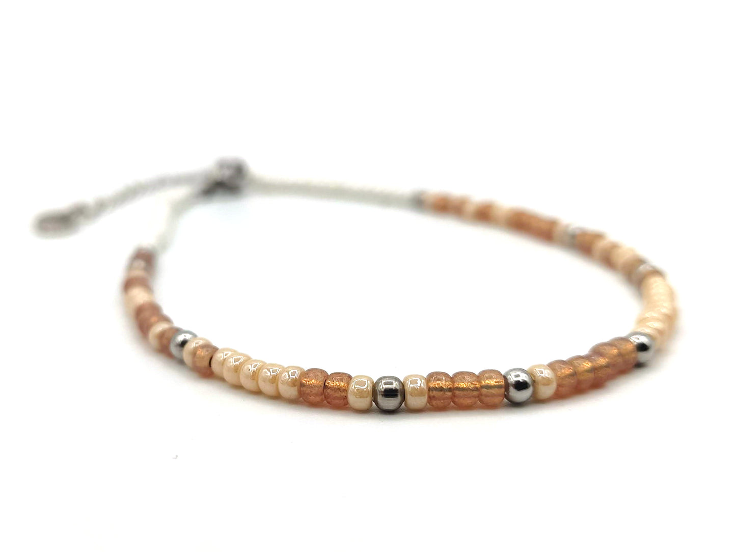 Personalized morse code anklet, stainless steel