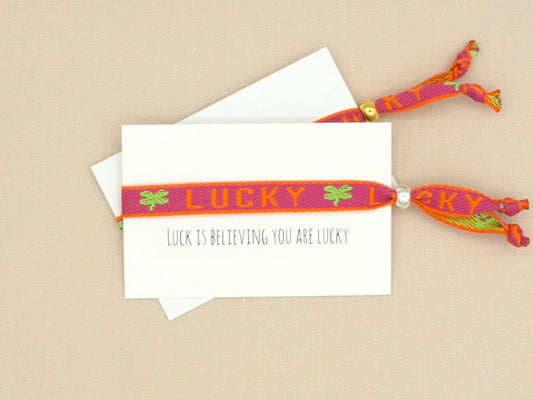 Lucky ribbon bracelet