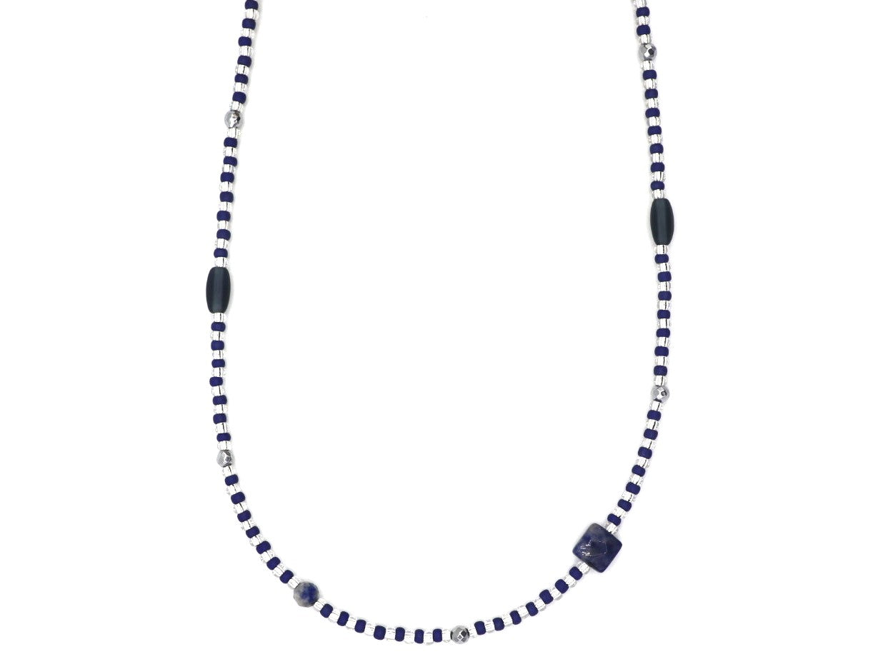 Ketting Kirana aventurijn, zilver of goud roestvrijstaal