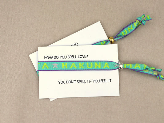 Hakuna matata ribbon bracelet