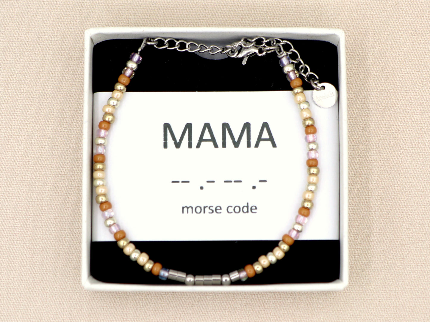 Persoonlijke morse code armband roest, zilver of goud roestvrijstaal