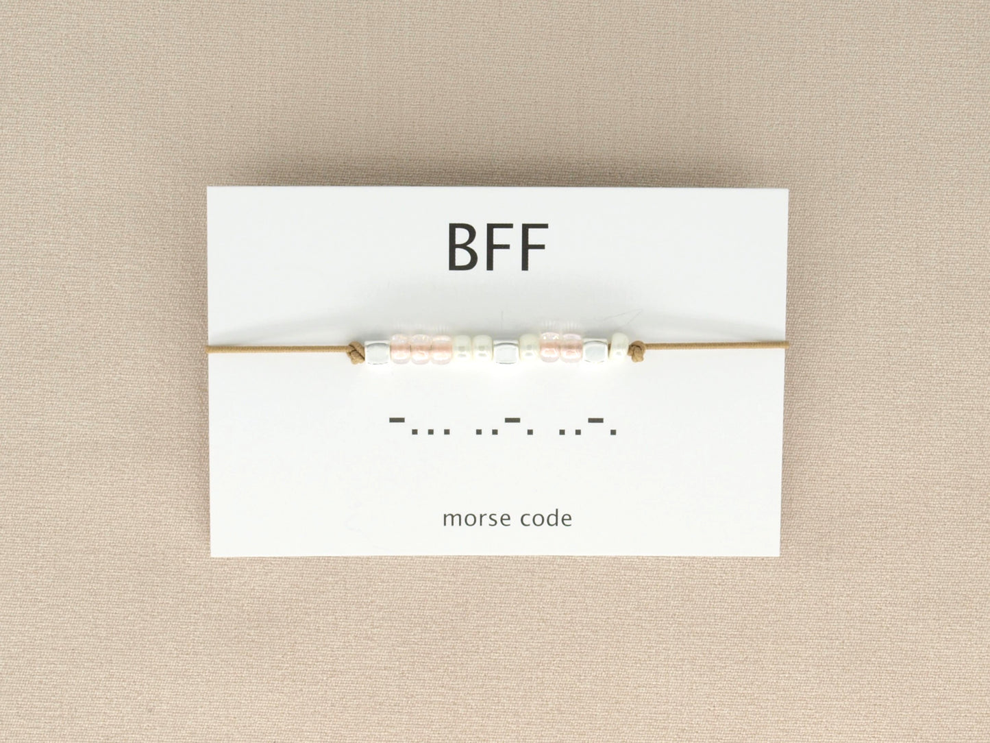Morse code bracelet BFF