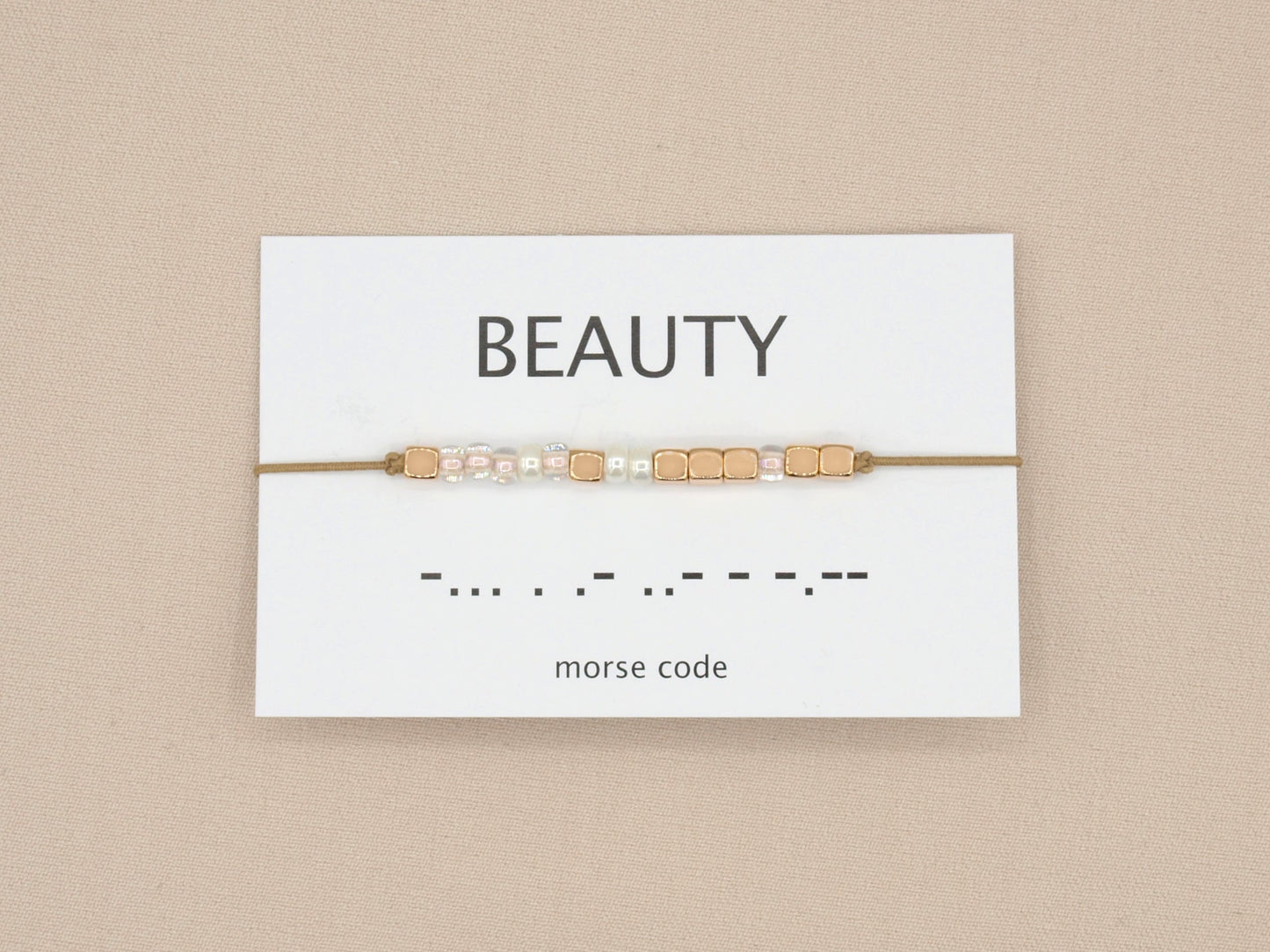 Morse code bracelet beauty