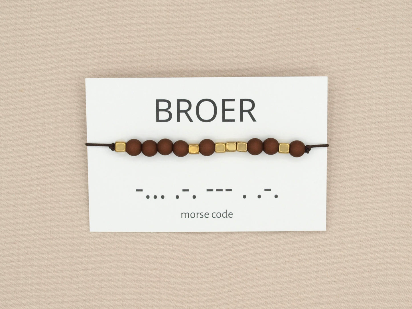 Morse code bracelet broer