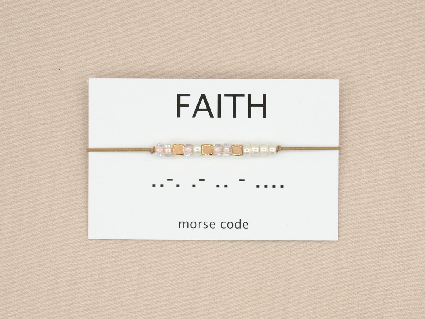 Morse code bracelet Faith