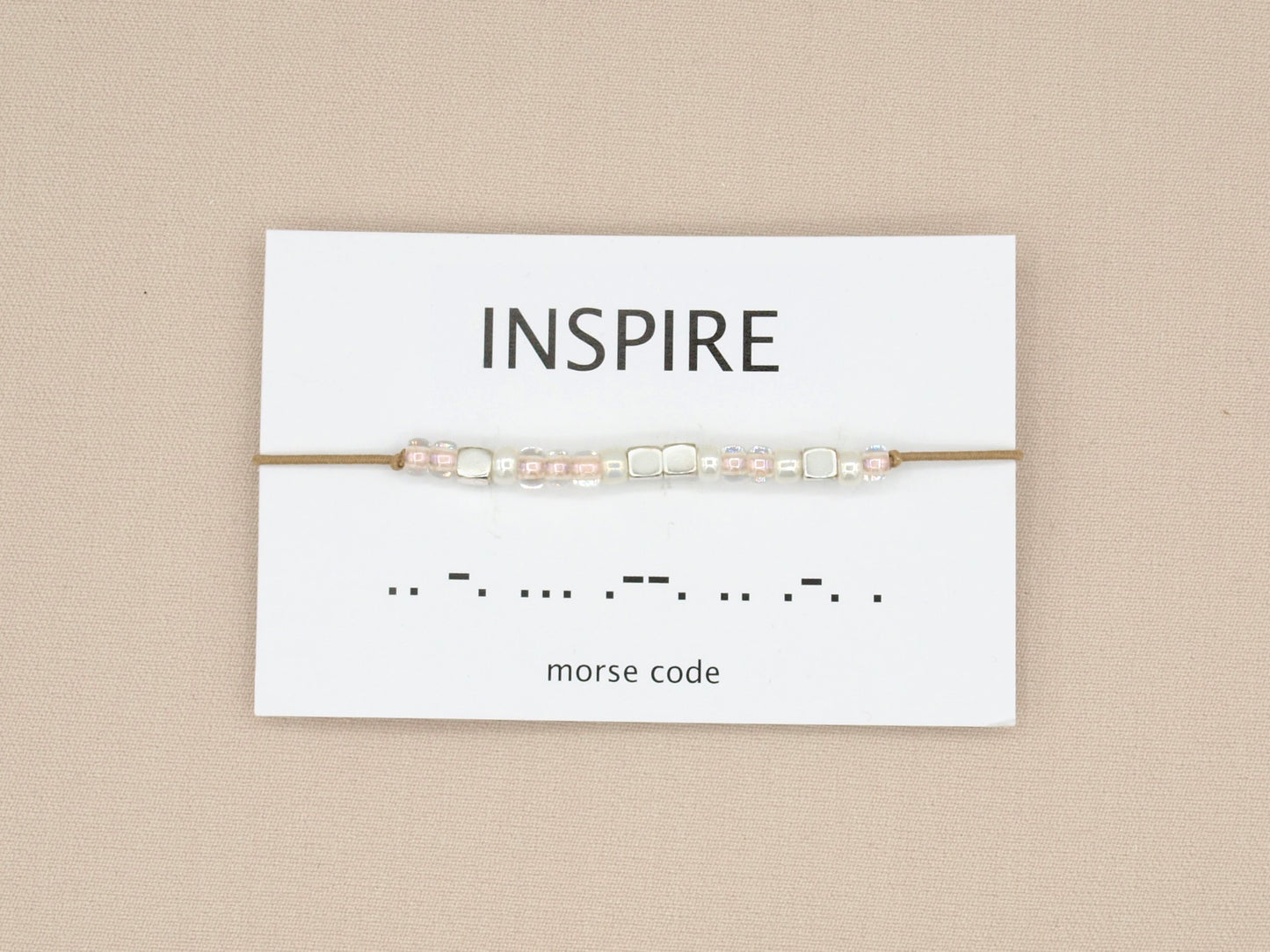 Morse code bracelet inspire