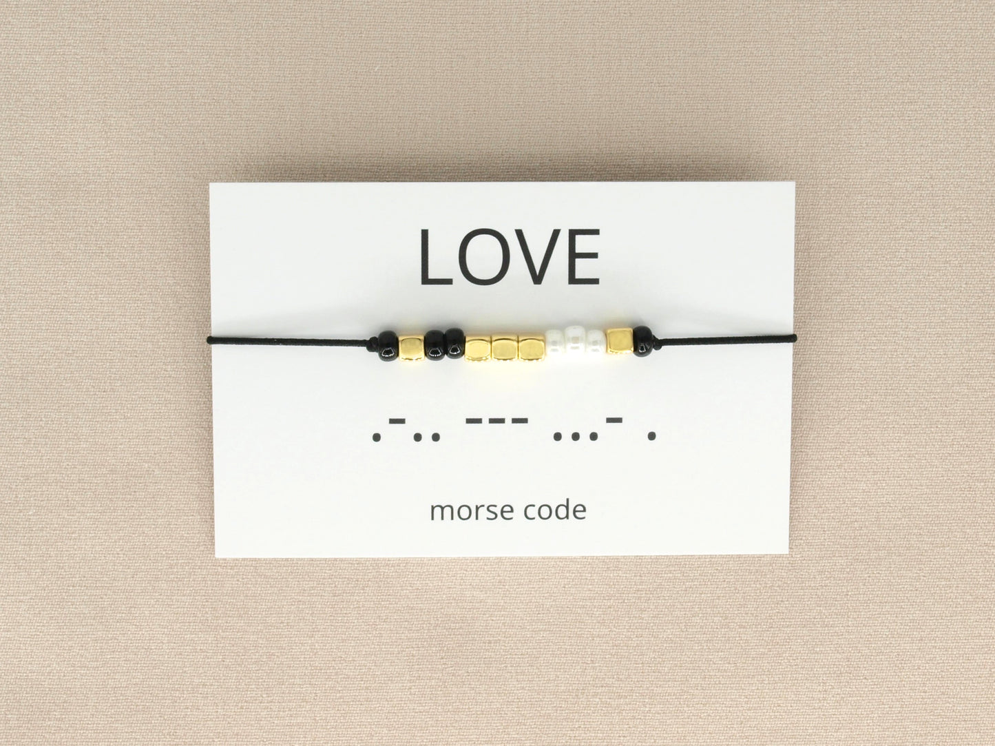 Morse code bracelet love