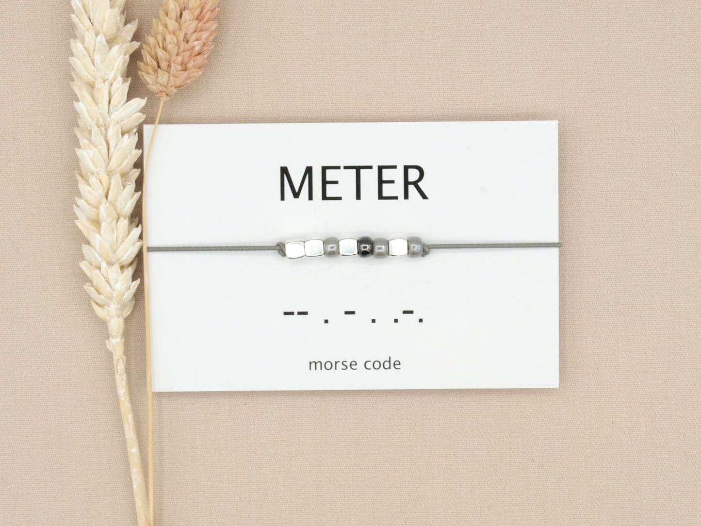 Morse code bracelet meter