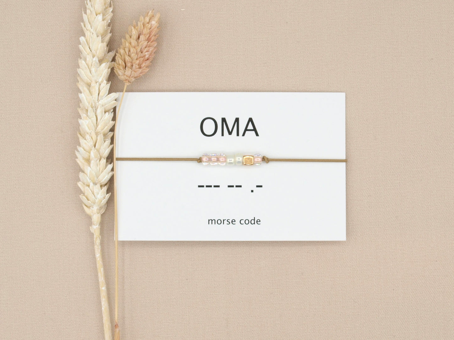 Morse code bracelet oma