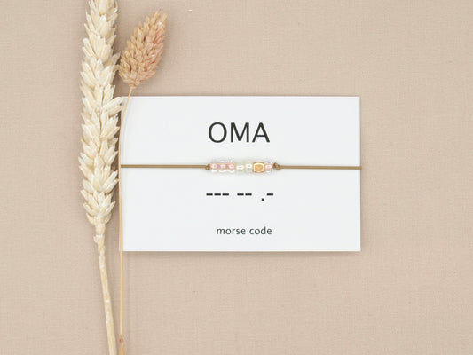 Morse code bracelet oma