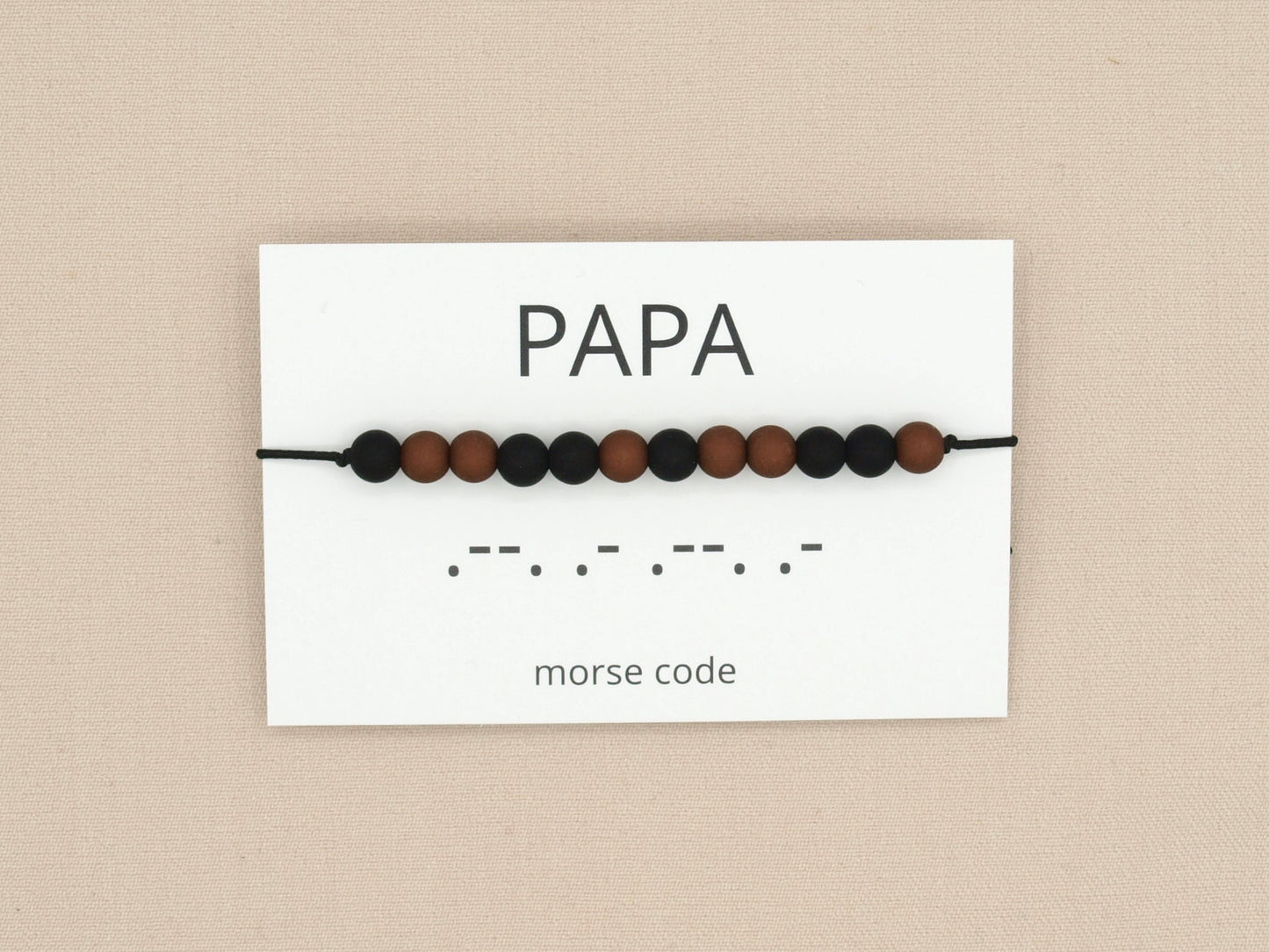 Morse code bracelet papa