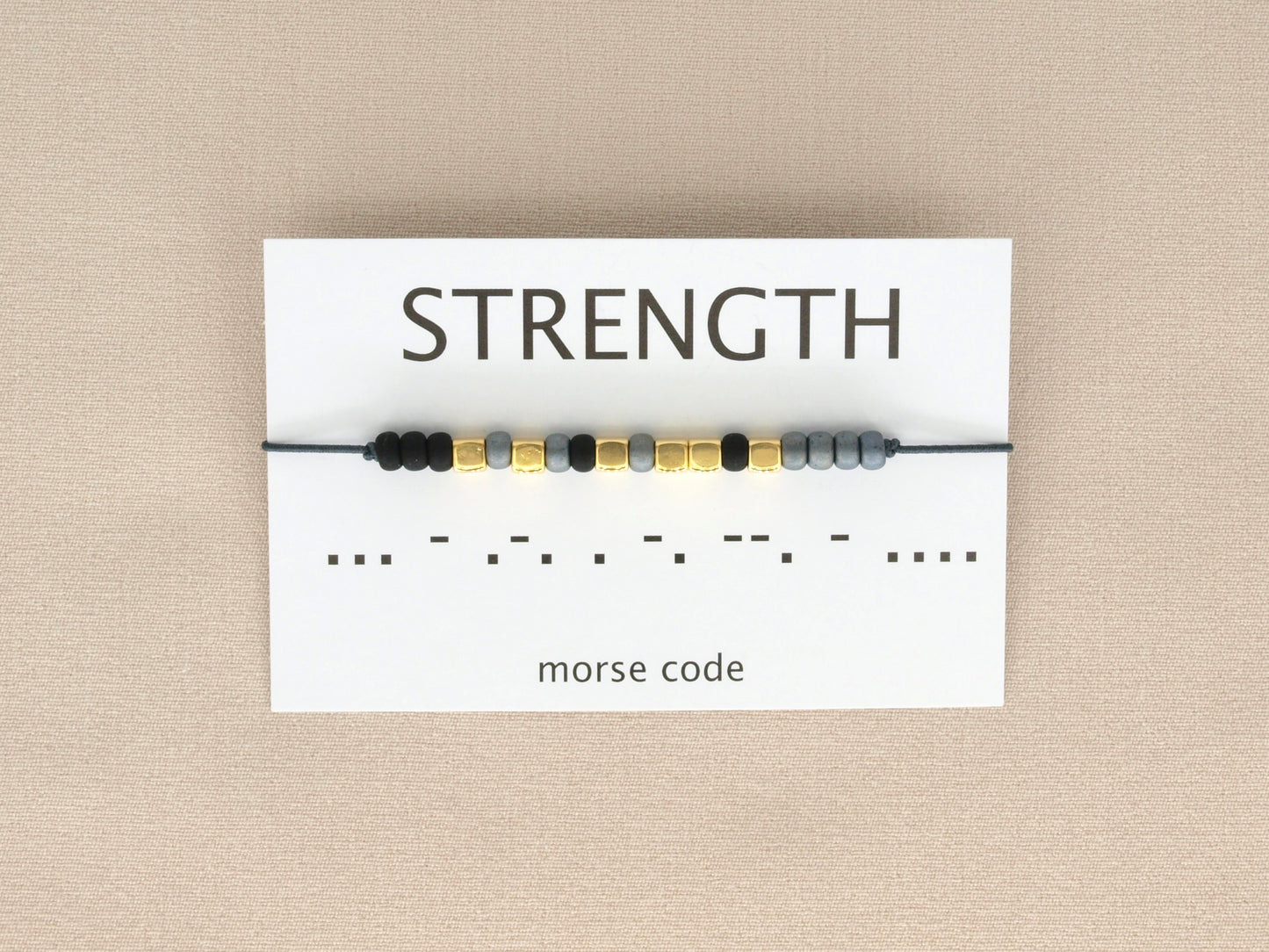 Morse code bracelet strength