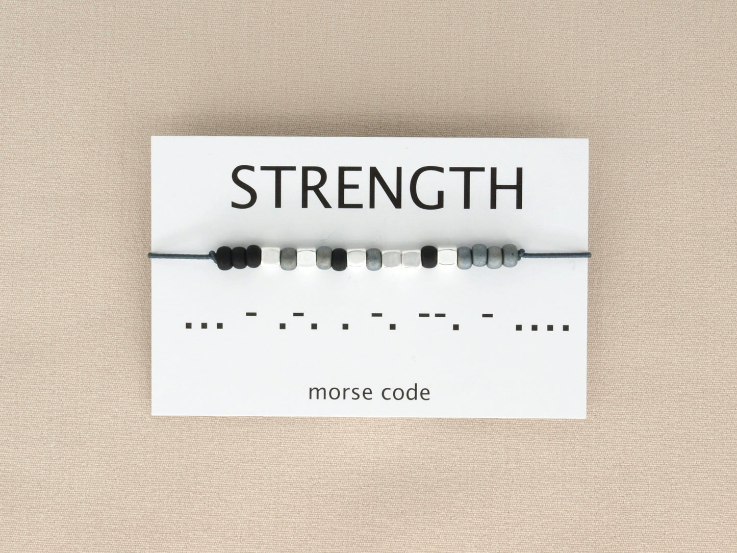Morse code armband strength