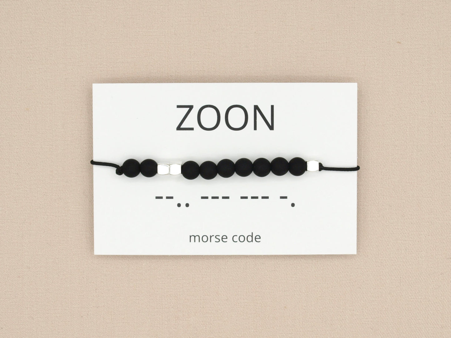 Morse code bracelet zoon